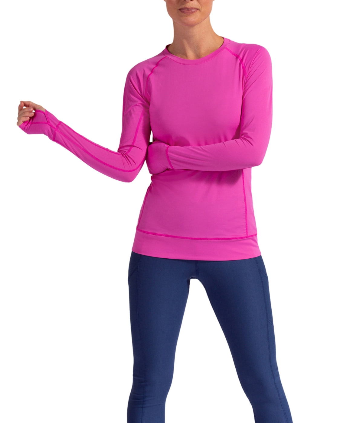  BloqUV BloqUV Women's UPF 50+ Sun Protection Pullover Top - Bubble Gum - Bonton