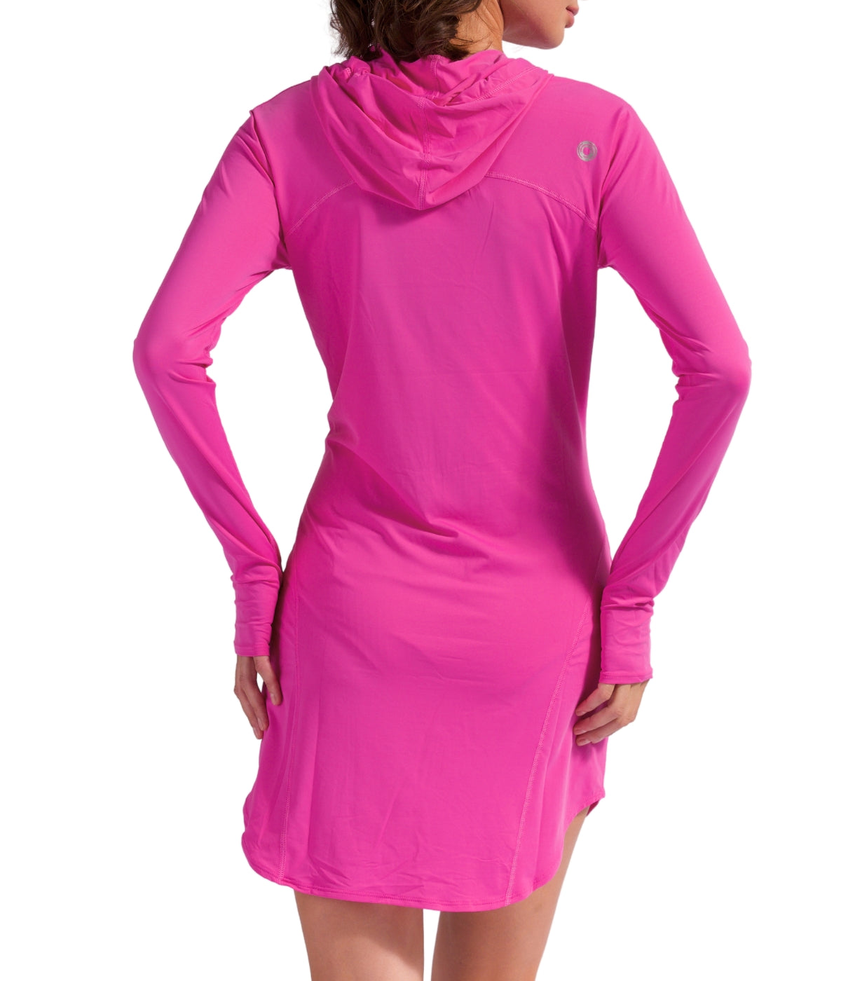  BloqUV BloqUV Women's UPF 50+ Sun Protection Hoodie Dress - Bubble Gum - Bonton