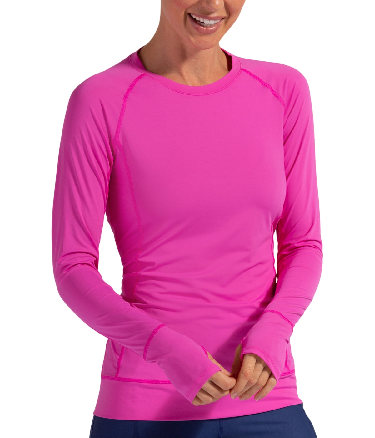  BloqUV BloqUV Women's UPF 50+ Sun Protection Pullover Top - Bubble Gum - Bonton