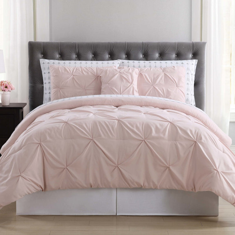 Arrow Pleated Bed in a Bag Blush