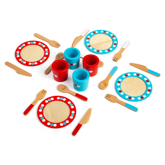 Dinner Service (20 Pieces) by Bigjigs Toys US