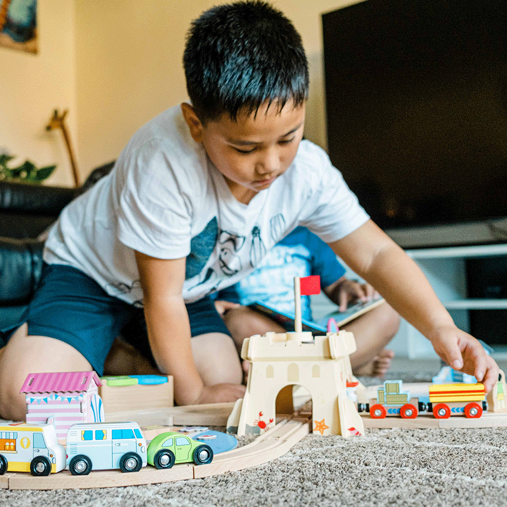  Bigjigs Toys Coastal Clean Up Train Set by Bigjigs Toys US - Default Title - Bonton