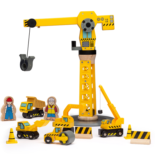 Big Crane Construction Set by Bigjigs Toys US