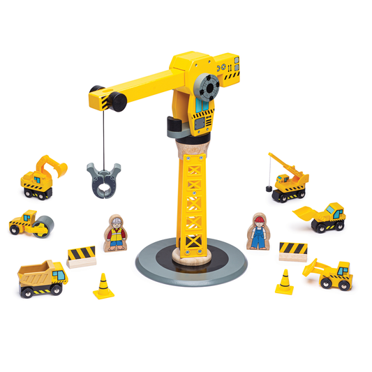 Big Crane Construction Set by Bigjigs Toys US