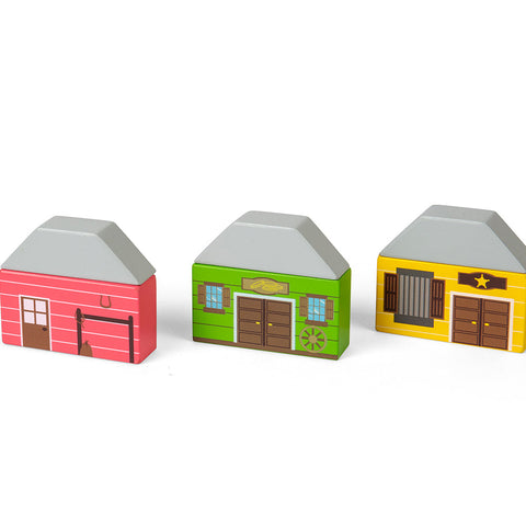 Wild West Train Set by Bigjigs Toys US
