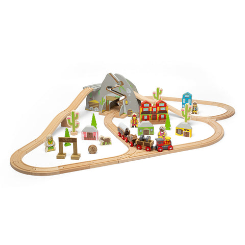 Wild West Train Set by Bigjigs Toys US
