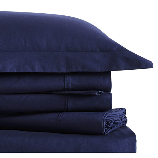 Classic Cotton Sheet Set Navy