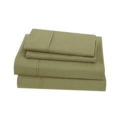 Classic Cotton Sheet Set Olive Green