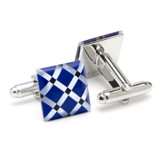 Mother of Pearl Diamond Cufflinks