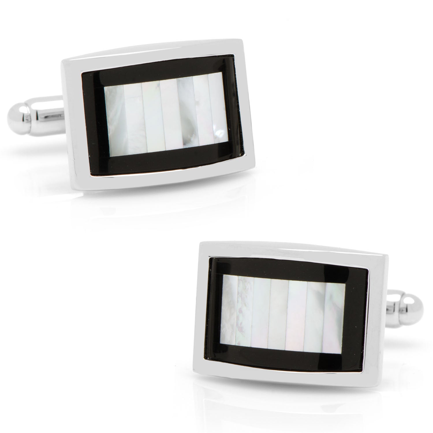  Cufflinks Onyx and Mother of Pearl Key Cufflinks - Default Title - Bonton