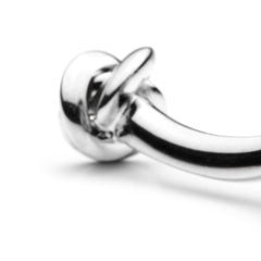 Double Sided Silver Knot Cufflinks