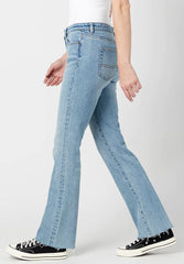 Queen Mid Rise Bootcut Jeans 3 Indigo