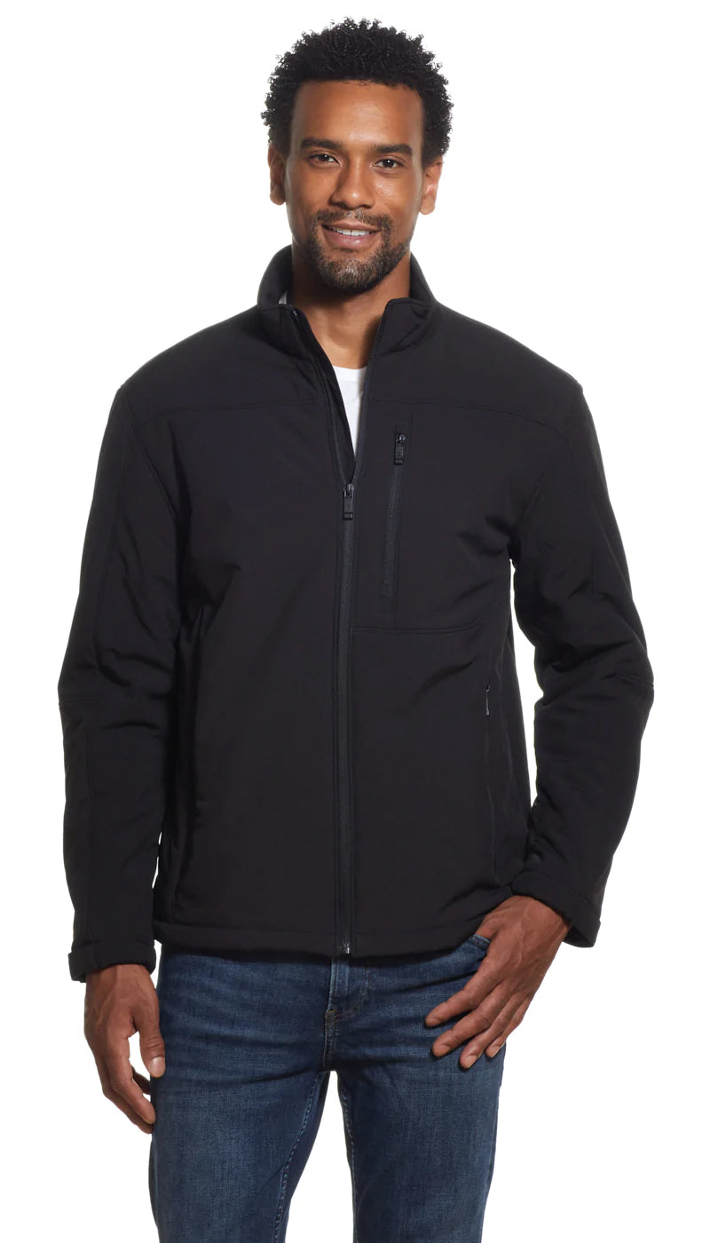  Weatherproof Men's Sherpa Lined Soft Shell Jacket - Graphite - Bonton