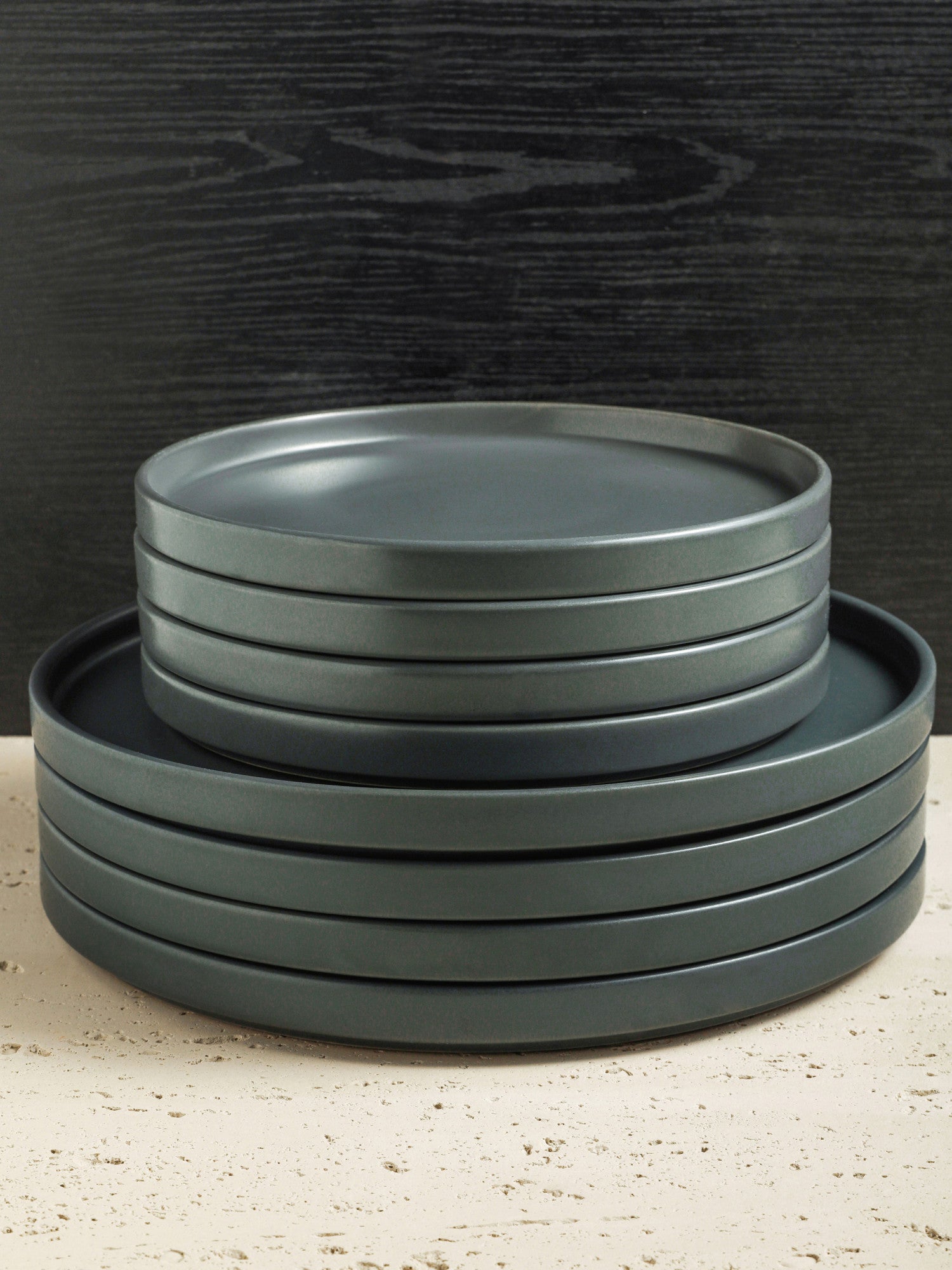  Stone + Lain Celina 16-Piece Dinnerware Set Stoneware - Gray Matte - Bonton