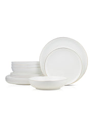 Gabrielle 12-Piece Dinnerware Set Bone China