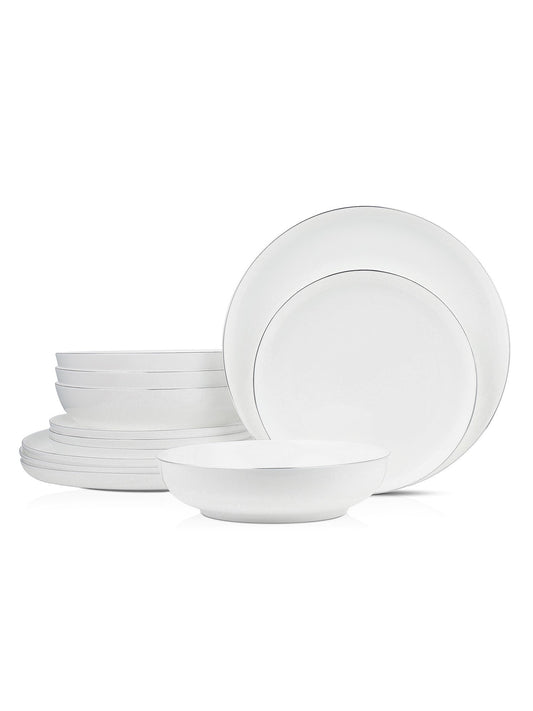 Gabrielle 12-Piece Dinnerware Set Bone China