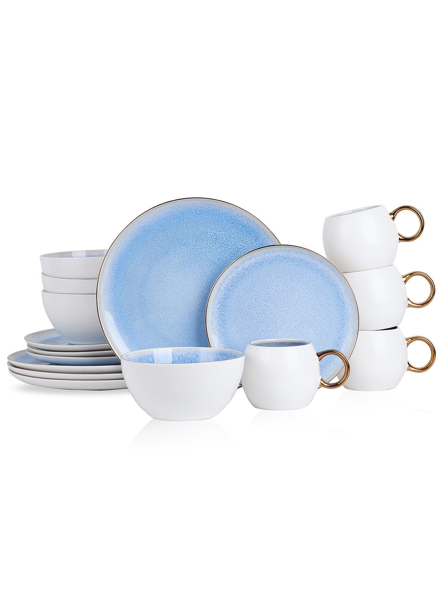  Stone + Lain Josephine 16-Piece Dinnerware Set Porcelain - Lavender - Bonton