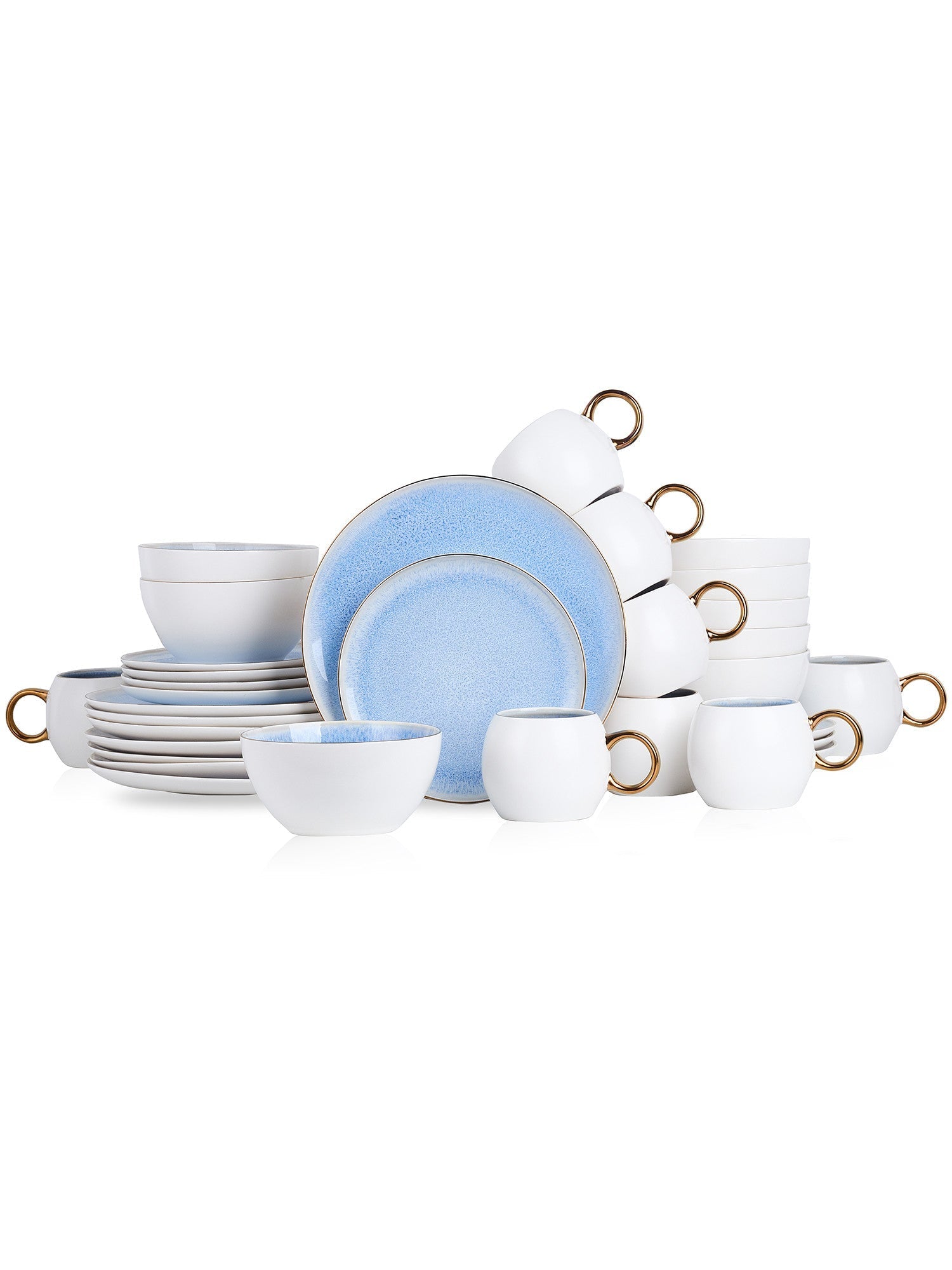  Stone + Lain Josephine 32-Piece Dinnerware Set Porcelain - Lavender - Bonton