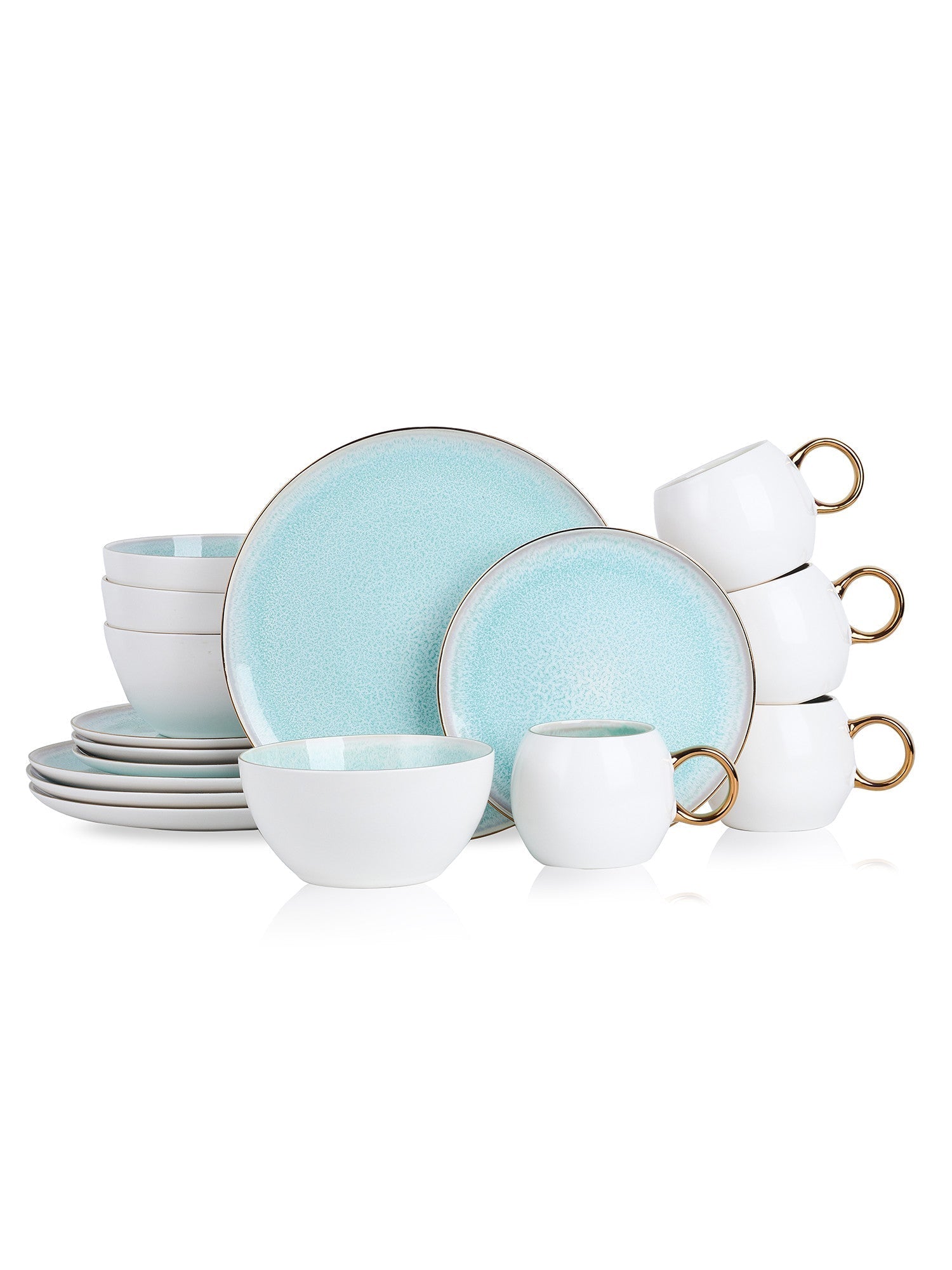  Stone + Lain Josephine 16-Piece Dinnerware Set Porcelain - Lavender - Bonton