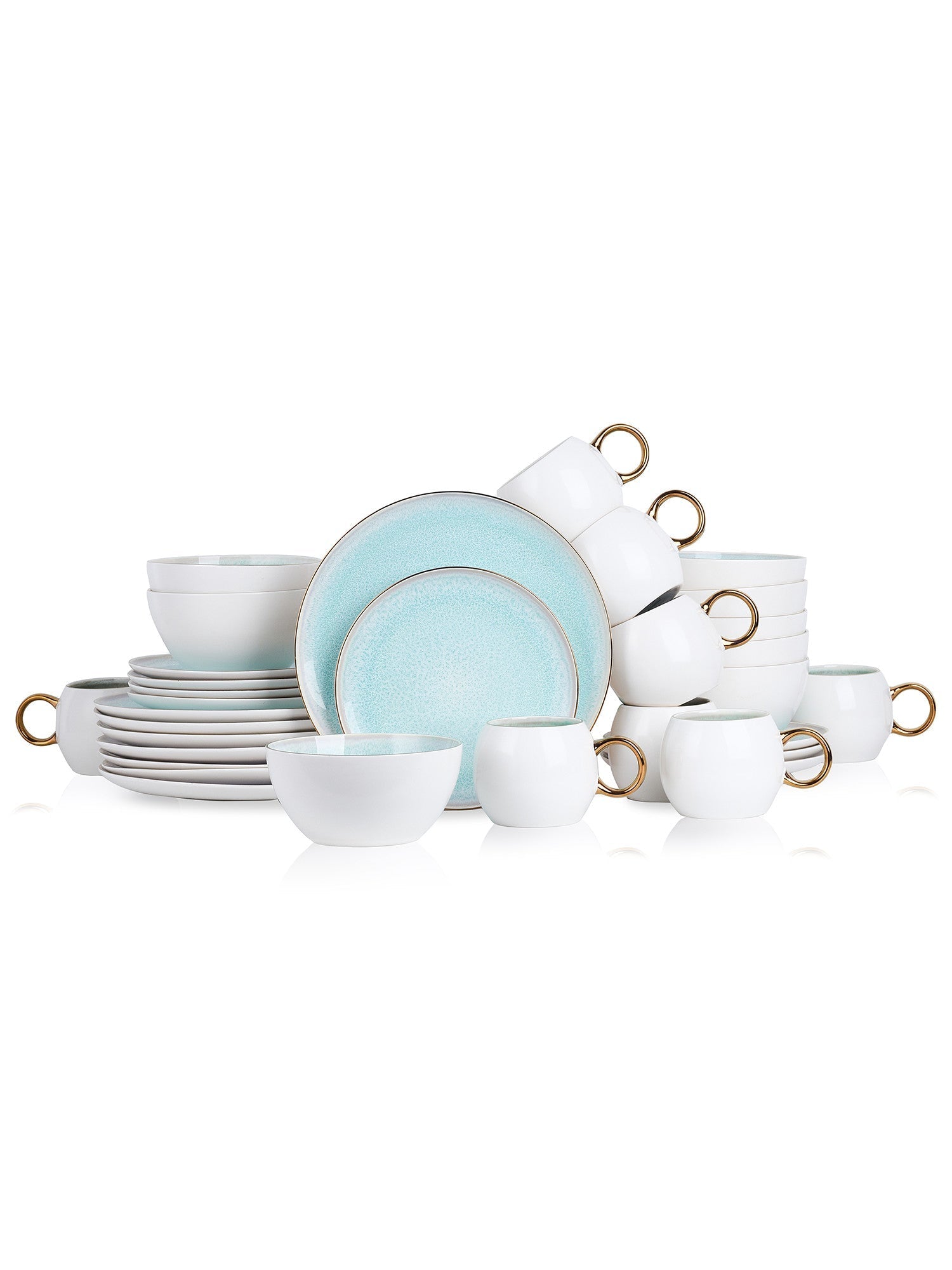  Stone + Lain Josephine 32-Piece Dinnerware Set Porcelain - Lavender - Bonton