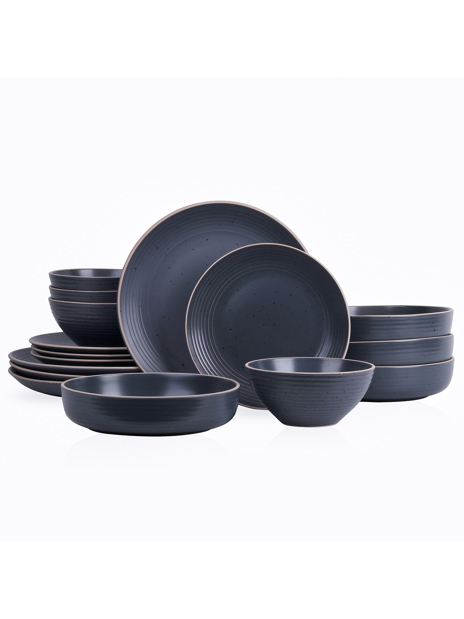  Stone + Lain Lauren 16-Piece Dinnerware Set Stoneware - Off White - Bonton