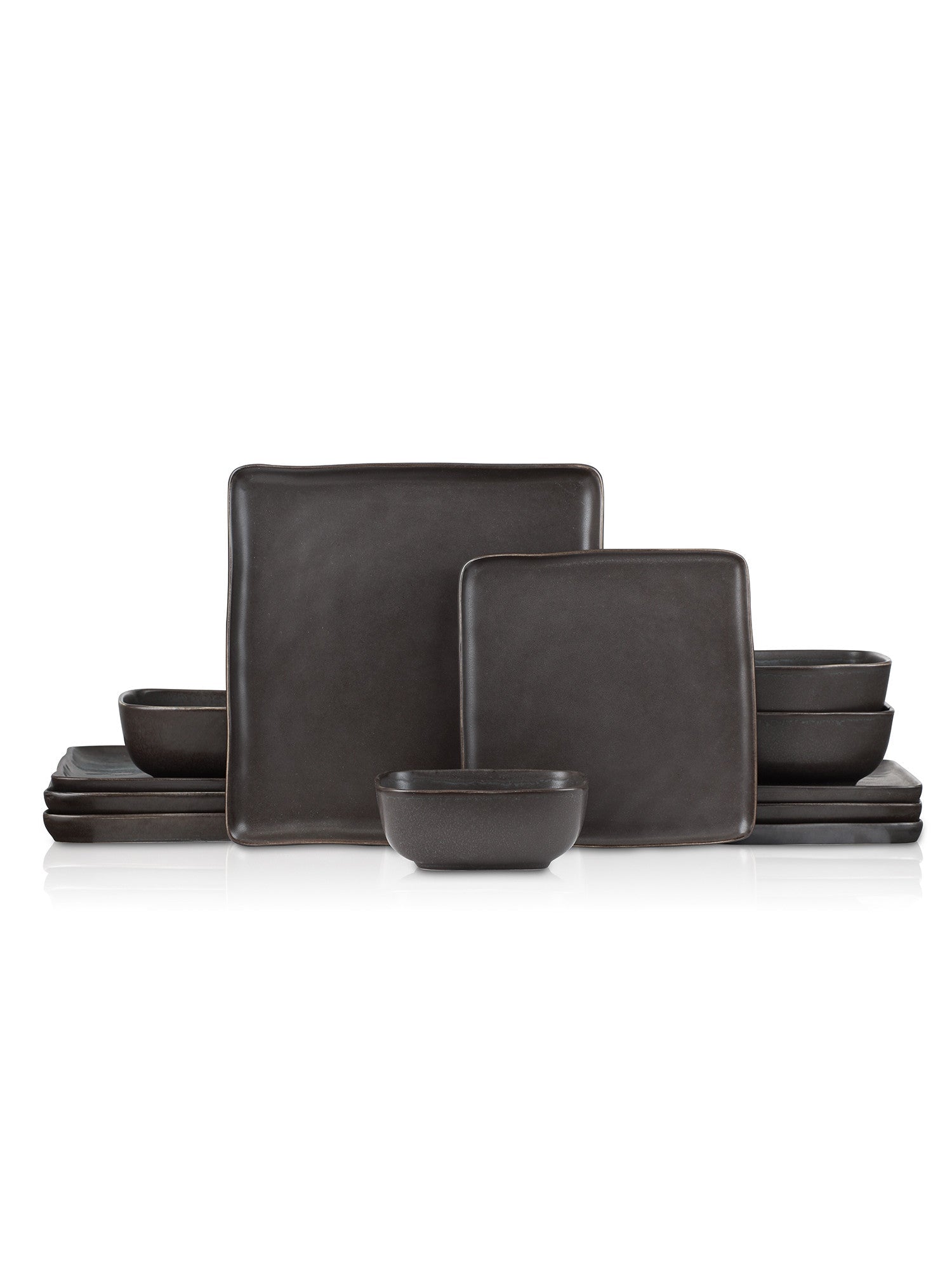  Stone + Lain Jonny 12-Piece Dinnerware Set Stoneware - Blue - Bonton