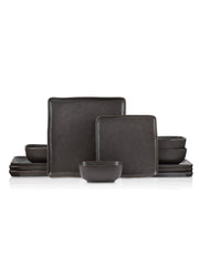 Jonny 12-Piece Dinnerware Set Stoneware