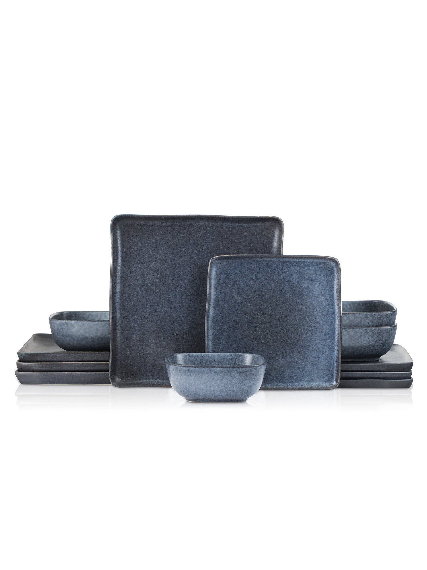  Stone + Lain Jonny 12-Piece Dinnerware Set Stoneware - Blue - Bonton