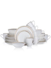 Clara 32-Piece Dinnerware Set Porcelain