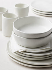 Hekonda Debossed 32-Piece Dinnerware Set Stoneware