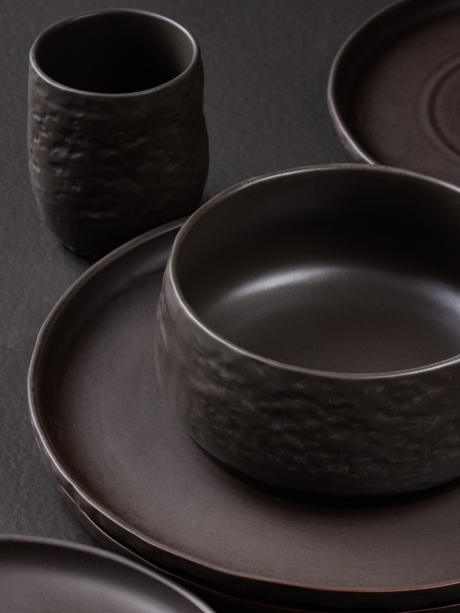  Stone + Lain Shosai 16-Piece Dinnerware Set Stoneware - Sage - Bonton