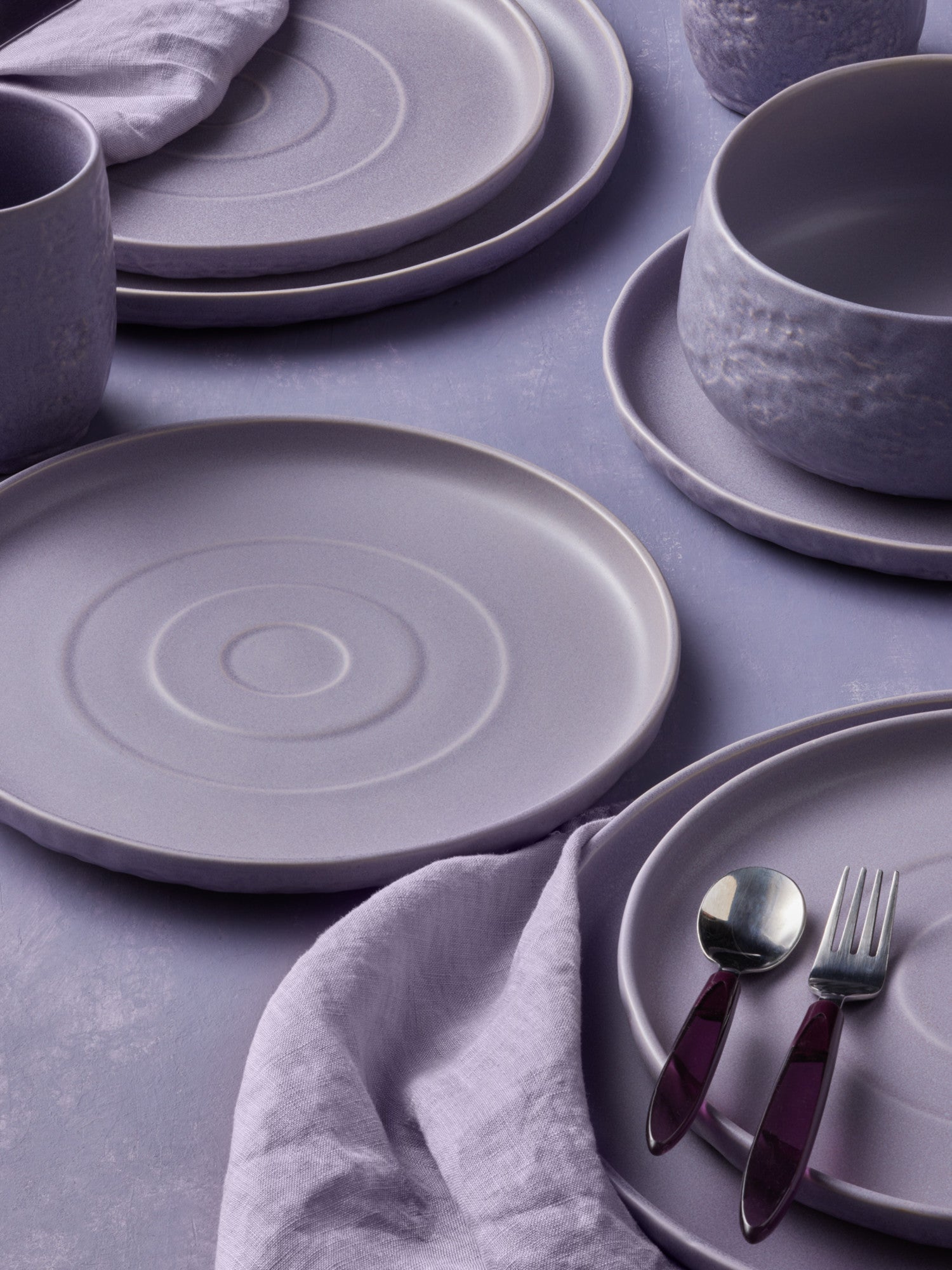  Stone + Lain Shosai 16-Piece Dinnerware Set Stoneware - Grey - Bonton