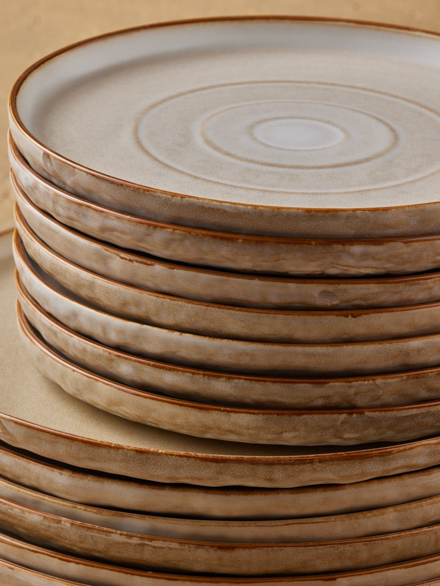  Stone + Lain Shosai 32-Piece Dinnerware Set Stoneware - Sand - Bonton