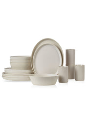 Katachi 16-Piece Dinnerware Set Stoneware