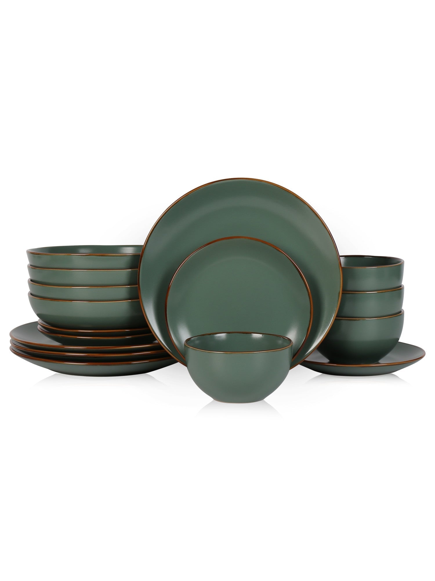  Stone + Lain Brasa 16-Piece Dinnerware Set Stoneware - White - Bonton