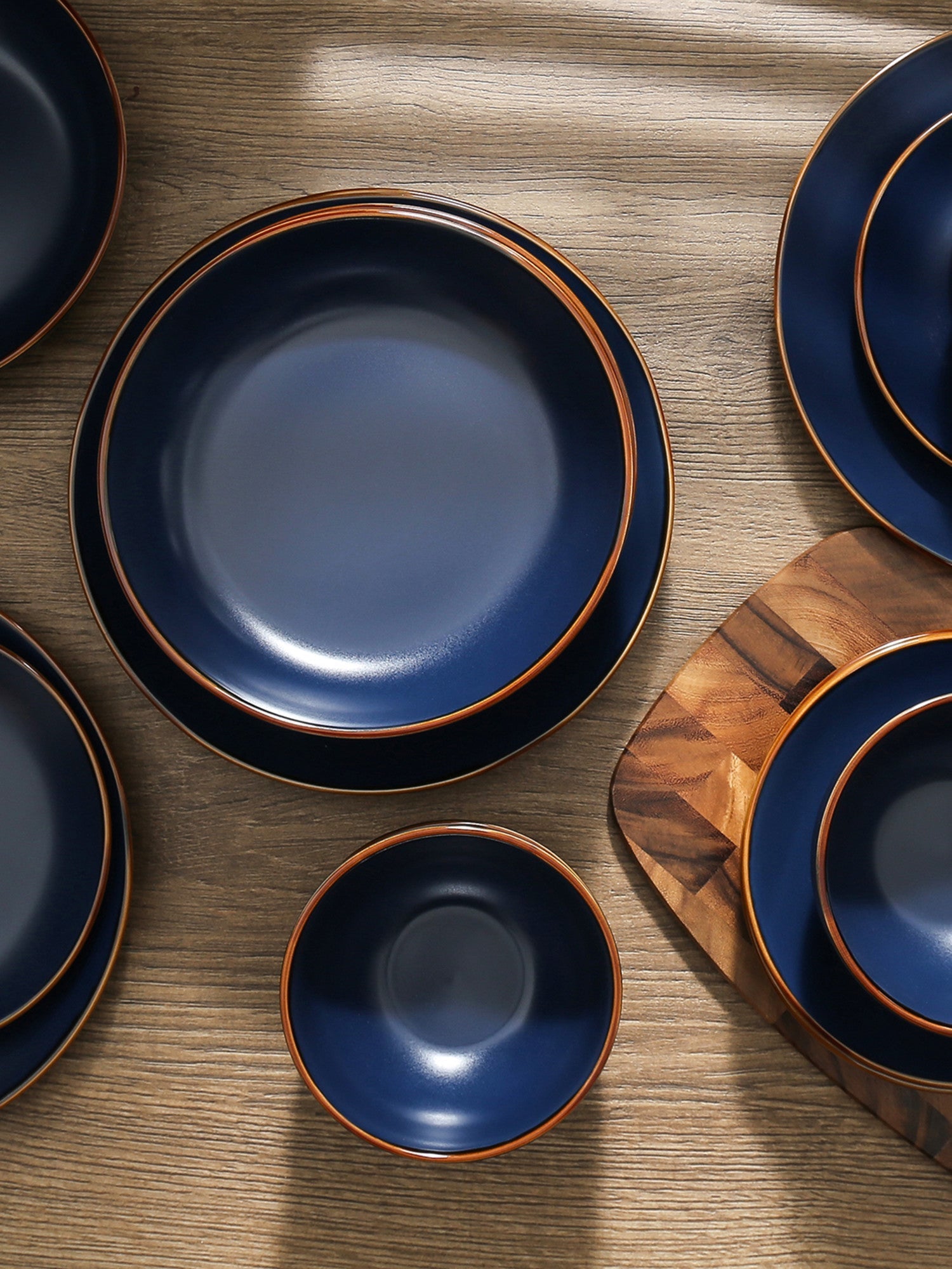  Stone + Lain Brasa 16-Piece Dinnerware Set Stoneware - Blue - Bonton