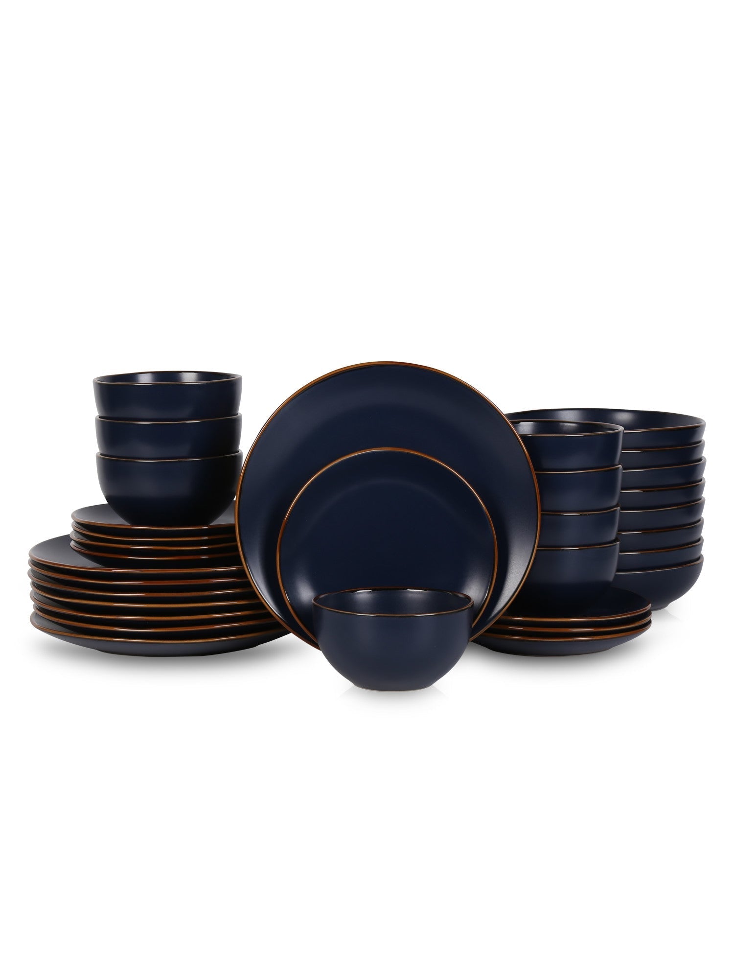  Stone + Lain Brasa 32-Piece Dinnerware Set Stoneware - White - Bonton