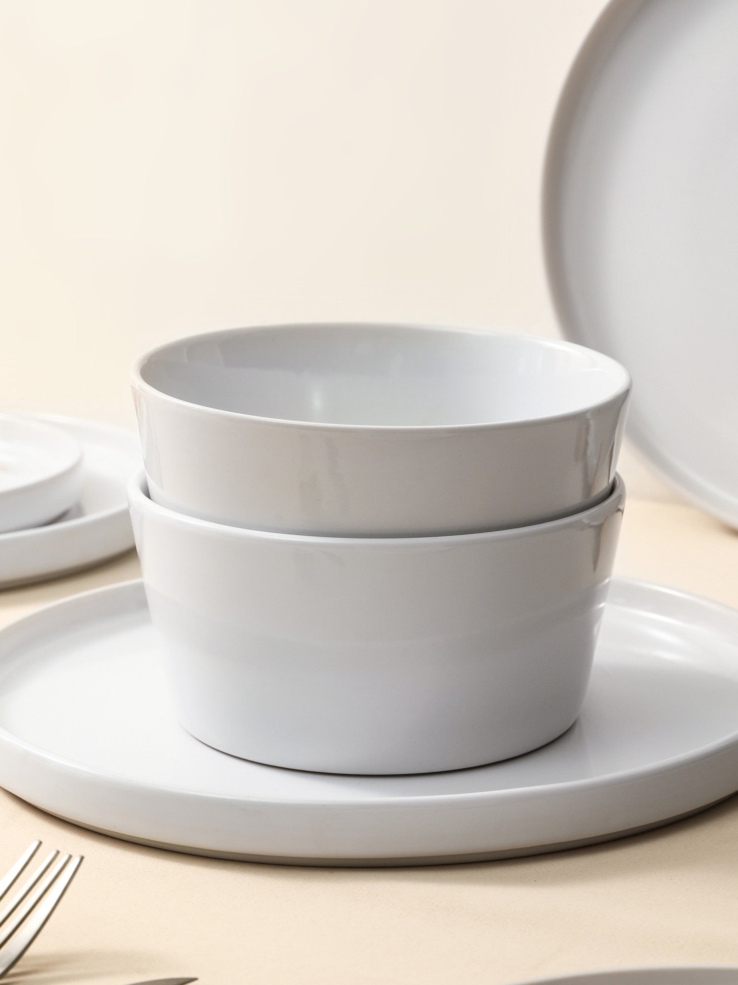  Stone + Lain Celina 16-Piece Dinnerware Set Stoneware - Gray Matte - Bonton