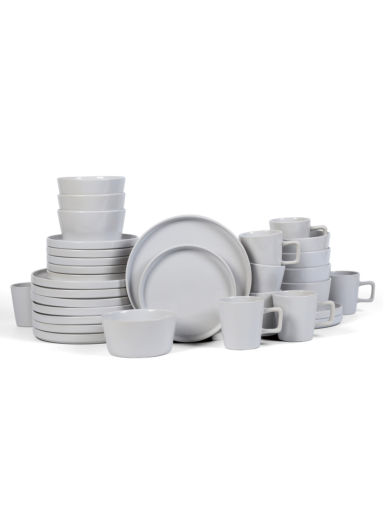  Stone + Lain Celina 32-Piece Dinnerware Set Stoneware - Gray Matte - Bonton