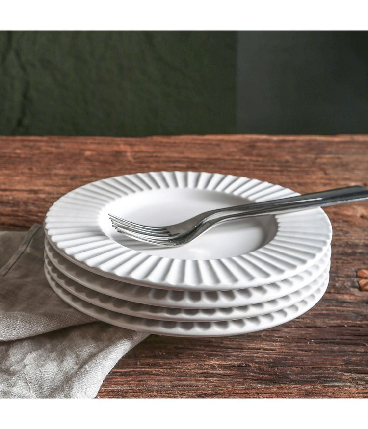 Lusso 16-Piece Dinnerware Set Stoneware White