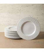 Lusso 32-Piece Dinnerware Set Stoneware White
