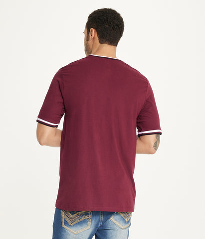 Brooklyn Laundry Men'sÂ Tonal Embroidery Crew Neck Tee