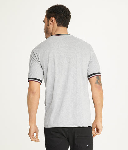 Brooklyn Laundry Men'sÂ Tonal Embroidery Crew Neck Tee