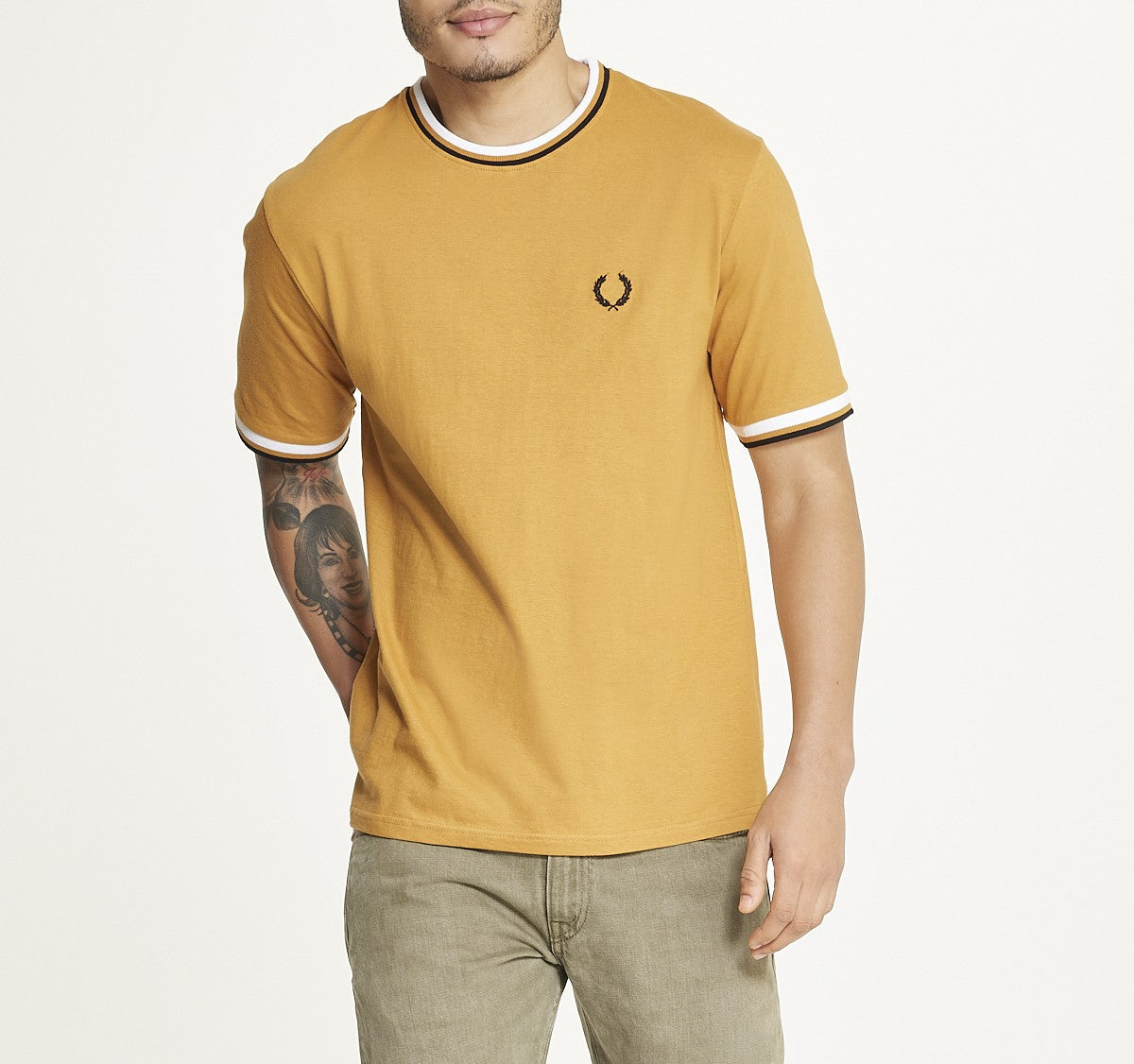  Brooklyn Laundry Brooklyn Laundry Men'sÂ Tonal Embroidery Crew Neck Tee - Timber - Bonton