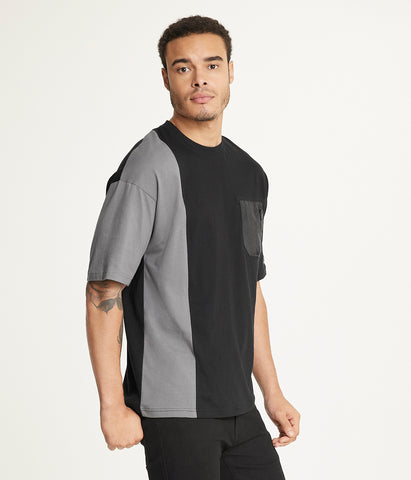 Brooklyn Laundry Mens Drop Shoulder Core Nylon Pocket Tee 2