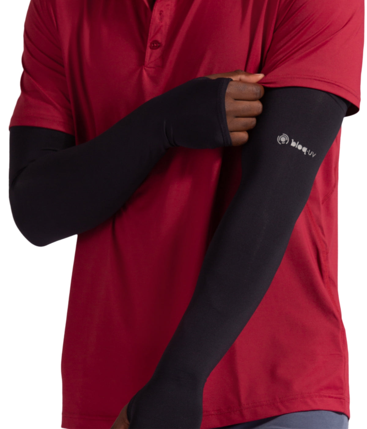  BloqUV BloqUV Unisex UPF 50+ Sun Protection Unisex Sleeves - Black - Bonton