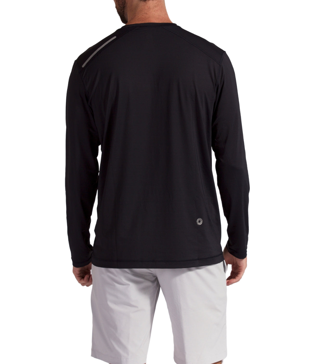  BloqUV BloqUV Men's UPF 50+ Sun Protection Long Sleeve Jet Tee Top - Black - Bonton