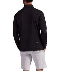 BloqUV Men's UPF 50+ Sun Protection Long Sleeve Mock Zip Top