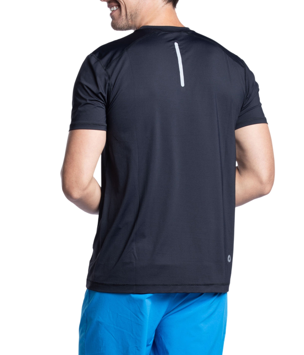  BloqUV BloqUV Men's UPF 50+ Sun Protection Short Sleeve Crew Neck Top - Black - Bonton