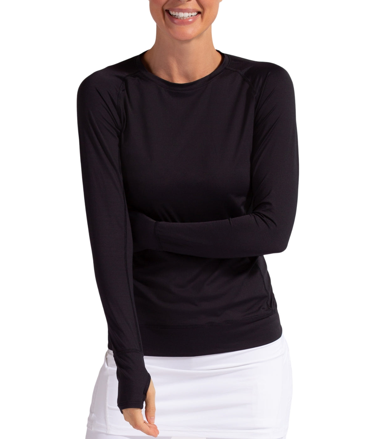  BloqUV BloqUV Women's UPF 50+ Sun Protection Pullover Top - Black - Bonton